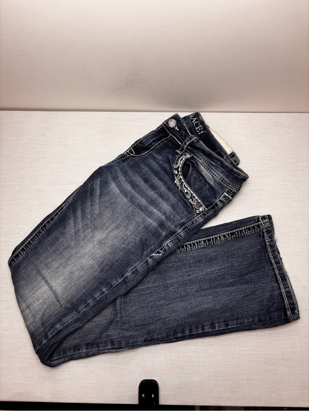 Grace In LA Women’s Jeans in Dark Blue Wash